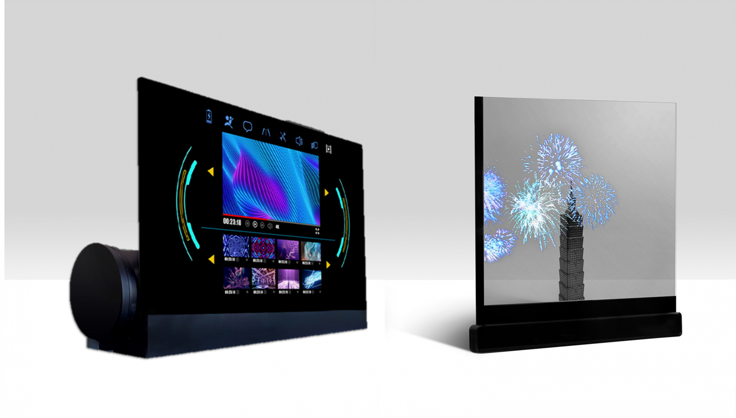 可卷式、折迭性、高透明